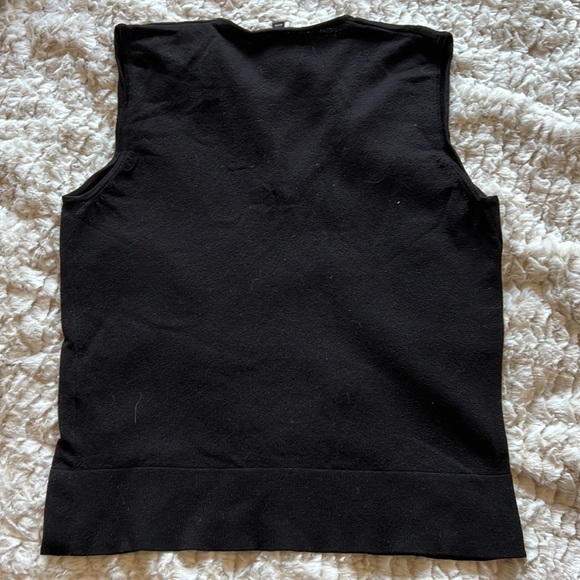 Black Jacob V neck sweater vest - Picture 2 of 4